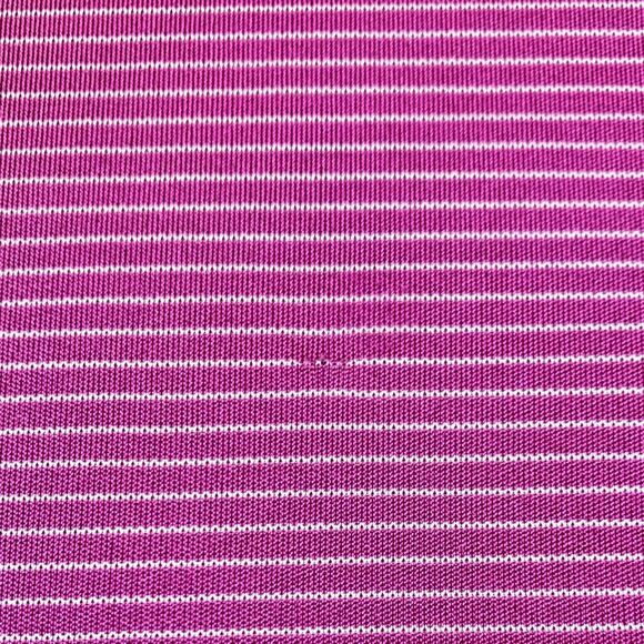 Greg Norman Play Dry Golf Shirt Size Large Striped Magenta Pink Polo BRANDED - Picture 6 of 7